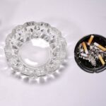 paricutin Glass Crystal Quality Cigar Cigarette Ashtray - Sleeve Design by Nari Haat, Indian ethnic wear, women cloth...