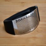 Stainless Steel Garlic Presser  / Crusher (Multicolor) - Closeup Embroidery by Nari Haat, Indian ethnic wear, women c...