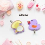 Strong Self-Adhesive Hooks (2 Pc): Heavy Duty, Waterproof, All-Purpose - Back View by Nari Haat, Indian ethnic wear, ...