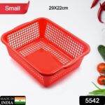 Plastic 1 Pc Kitchen Small Size Dish Rack Drainer Vegetables and Fruits (29x22CM) - With Dupatta by Nari Haat, Indian...