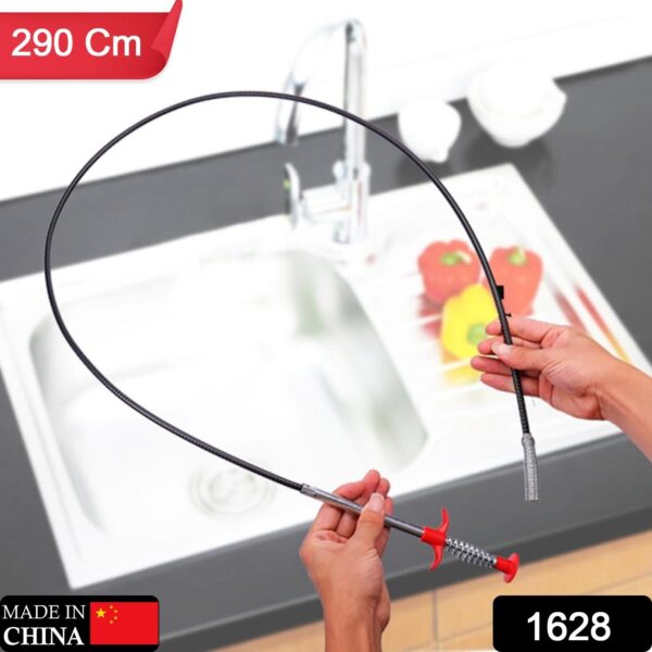 Multifunction Pipe Cleaning Claw for Drain Hair Removal (290 cm Length) - Front View by Nari Haat, Indian ethnic wear...