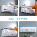 Folding Split AC Dust Cover – Washable, Dustproof (1 Pc, approx 1 Ton) - Fabric Detail by Nari Haat, Indian ethnic ...