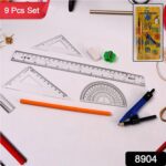 9 in 1 Stationery Set for School Student Office, Draft Rulers - With Dupatta by Nari Haat, Indian ethnic wear, women ...