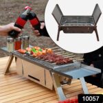 Portable BBQ Barbecue Grill – Stainless Steel Folding Charcoal Grill (1 Set) - With Dupatta by Nari Haat, Indian et...