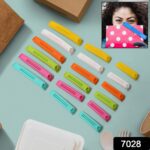 Food Bag Clip Sealer – Airtight Plastic Clips Snacks, Kitchen & Camping (18 Pc Set) - With Dupatta by Nari Haat, In...