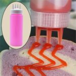 Plastic Bottles with 3 Nozzel for Sauce, Mayonnaise, Chocolate Syrup (Pack of 2Pc) - Neckline Detail by Nari Haat, In...