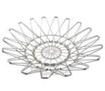 Multipurpose Fruit Basket Stainless Steel Wire Bowl Foldable Basket - Sleeve Design by Nari Haat, Indian ethnic wear,...