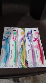 Premium Plastic Toothbrush (1 Pc / Mix Color) - Fabric Detail by Nari Haat, Indian ethnic wear, women clothing, desig...