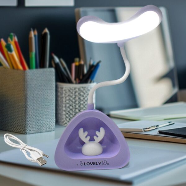 Cute Lovely LED Desk Light, LED Lamps Button Control (1 Pc) - Front View by Nari Haat, Indian ethnic wear, women clot...