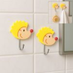 Multipurpose Self-Adhesive Hooks (Heavy Duty): Bathroom, Kitchen, Office - Front View by Nari Haat, Indian ethnic wea...