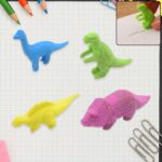 Small Dinosaur Shaped Erasers for Kids