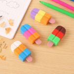 Ice cream Shape Eraser for Girls & Boys 3D Eraser for School B'Day Return Gift Ice Cream Theme Shape Erasers Pencils ...