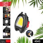 Triangular Camping Flashlight with Lighter – 6 Modes, 3 Colors, Waterproof - With Dupatta by Nari Haat, Indian ethn...