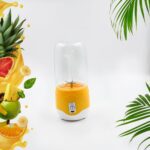 Portable Electric USB Juice Maker 6 blade Blender Grinder  - 400ml - Full Detail by Nari Haat, Indian ethnic wear, wo...