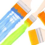 Artistic Flat Painting Brush - Set of 5 - Back View by Nari Haat, Indian ethnic wear, women clothing, designer suit