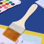 Flat Paint Big Size Brush for Watercolor & Acrylic Painting( Multicolor 2 Pc Set) - Front View by Nari Haat, Indian e...