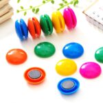 Colorful Board Magnets Circular Plastic Buttons - Full Detail by Nari Haat, Indian ethnic wear, women clothing, desig...