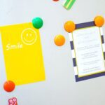 Colorful Board Magnets Circular Plastic Buttons - Neckline Detail by Nari Haat, Indian ethnic wear, women clothing, d...