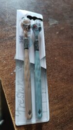 3 Sided Toothbrush, Soft Bristle Toothbrush (2 Pc Set) - Full Detail by Nari Haat, Indian ethnic wear, women clothing...