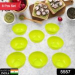Multipurpose Small Plastic Bowl Katori Microwave Safe Bowl 8 Pcs Set - With Dupatta by Nari Haat, Indian ethnic wear,...