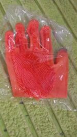 Silicone Glove with Multi Function Blade for Cutting Cleaning Vegetables 1 Pc - Fabric Detail by Nari Haat, Indian et...