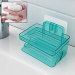 Wall Mounted 2 Layer Soap Holder with Hook (2 Layer 1 Pc) - Front View by Nari Haat, Indian ethnic wear, women clothi...