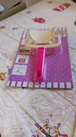 Plastic Cake Ball Cutter - Round Roll Forming Mold for Baking & Puri Making (1pc) - Neckline Detail by Nari Haat, Ind...