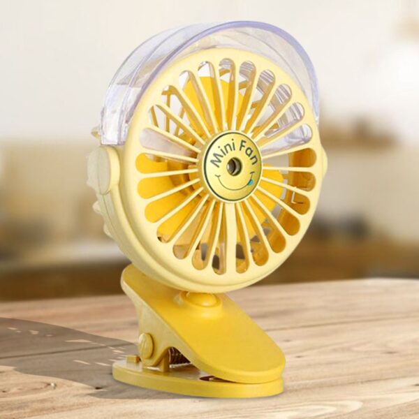 Clip Desk Fan Portable Table Cooling Fan for Home, Car & Office - Front View by Nari Haat, Indian ethnic wear, women ...