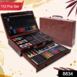 Artist Drawing & Painting Color Set ith Wooden Case (112 Pcs Approx) - With Dupatta by Nari Haat, Indian ethnic wear,...