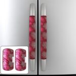 Polyester Fridge Handle Cover Set for Refrigerator Types (2 Pcs, Multi Design) - Front View by Nari Haat, Indian ethn...