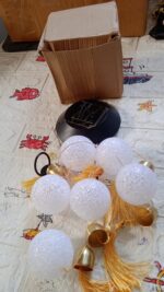 Solar Crystal Ball Wind Chime, Color Changing Solar Powered LED Hanging Wind Chime - Full Detail by Nari Haat, Indian...