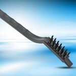 3pcs Mini Wire Brush Set (Steel / Nylon / Brass Brush) - Neckline Detail by Nari Haat, Indian ethnic wear, women clot...