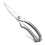 Heavy Duty Stainless Steel Poultry Shears, Premium Ultra Sharp Spring-Loaded Kitchen - Back View by Nari Haat, Indian...