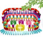 Kids 120 Domino Blocks Dominoes (120 Pcs Set) - Neckline Detail by Nari Haat, Indian ethnic wear, women clothing, des...