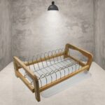 STAINLESS STEEL DRAIN BOWL STORAGE RACK HOLDER PLATE DISH CUTLERY CUP RACK WITH TRAY KITCHEN SHELF STAND - Neckline D...