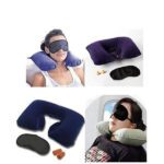 3in1 Air Travel Kit with Pillow, Ear Buds & Eye Mask - Full Detail by Nari Haat, Indian ethnic wear, women clothing, ...