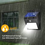 Solar Security LED Night Light for Home Outdoor / Garden Wall (Black) (30-LED Lights) - Neckline Detail by Nari Haat,...