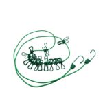 Elastic Cloth Drying Rope with 12 Metal Clip Portable Clothes line For Home & Travel - Closeup Embroidery by Nari Haa...