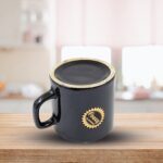 Hide & Seek Ceramic Tea / cups With Round Serving Bowl (4 Pcs set) - Closeup Embroidery by Nari Haat, Indian ethnic w...