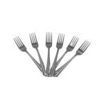 Steel Fork Set of 6 – High-Quality Kitchen Fork Set for Home Use - Back View by Nari Haat, Indian ethnic wear, wome...