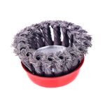 Wire Wheel Cup Brush (Black) - Fabric Detail by Nari Haat, Indian ethnic wear, women clothing, designer suit