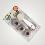 Handle Pot Dishwashing Brush Long-Handled Washing Brush with Extra Head for Kitchen - Front View by Nari Haat, Indian...