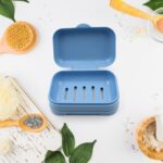 Soap Dish with Drain Soap Holder, Soap Saver Soap Tray  (1 Pc) - Closeup Embroidery by Nari Haat, Indian ethnic wear,...