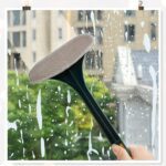 2-in-1 Mesh Cleaning Brush & Wiper with Extended Handle – Window Cleaner (1 Pc) - Back View by Nari Haat, Indian et...