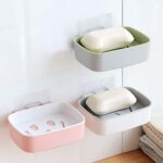 Soap Dish with Drain Soap Holder, Soap Saver Easy Cleaning, Soap Tray for Shower Bathroom Kitchen ,Sabudani (1 Pc) - ...