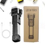 Rechargeable LED Torch with Hammer and Cutter