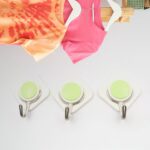 Multipurpose Self-Adhesive Wall Hooks for Home & Bath (3 Pc, Heavy Duty) - Back View by Nari Haat, Indian ethnic wear...