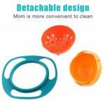 Portable Non Spill Feeding Toddler Gyro Bowl 360 Degree Rotating Dish - Full Detail by Nari Haat, Indian ethnic wear,...