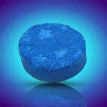 Blue Bubble Toilet Cleaning Tablets – Powerful Decontamination (12 Pc) - Closeup Embroidery by Nari Haat, Indian et...