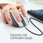 Wired Mouse for Laptop and Desktop Computer PC With Faster Response Time (Silver) - Closeup Embroidery by Nari Haat, ...